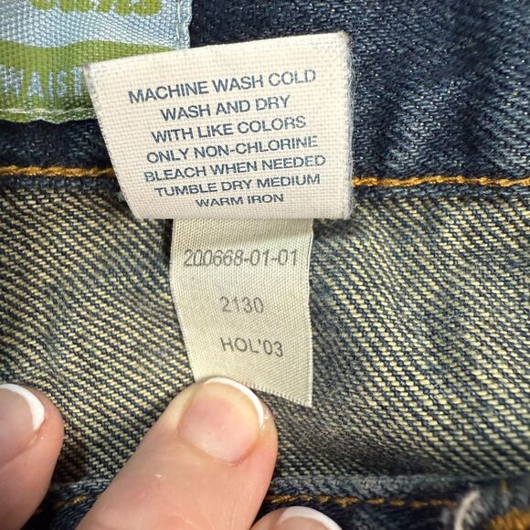 Old Navy Women's Boot Cut Low Waist Jeans, S 10, Dark Distressed, Y2K 2003 2/$25 - Picture 8 of 10